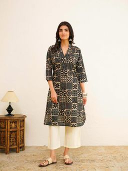 GOODHAND - Cotton Printed Straight Kurta