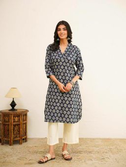 GOODHAND - Cotton Printed Straight Kurta
