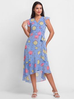 Globus - Blue Printed Dress