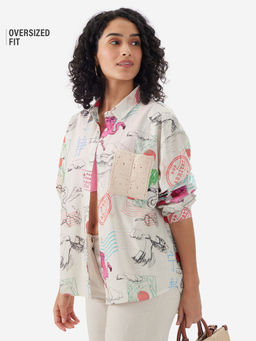 The Souled Store - Originals Travel Core Women Boyfriend Shirt