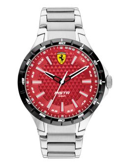 Scuderia Ferrari - PISTA 0830865 Analog Silver Dial Watch for Men