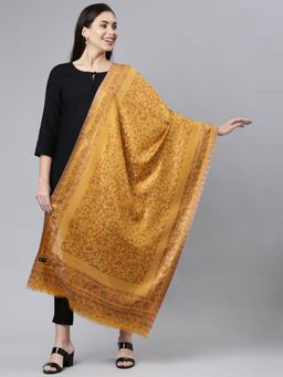 Pashmoda - Women Yellow Kaani Woollen Shawl