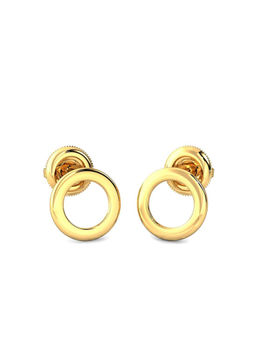 Candere by Kalyan Jewellers - 18K BIS Hallmark Yellow Gold Earrings
