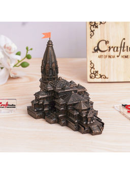 eCraftIndia - Ram Mandir Ayodhya Model Authentic Designer Temple Copper