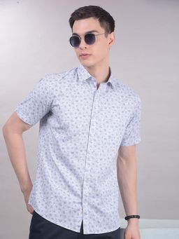 CRIMSOUNE CLUB - Men Pink Floral Print Shirt