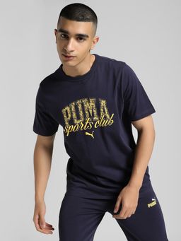 Puma - Class Graphic Mens Blue T-Shirt