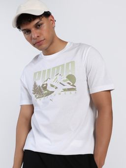 Puma - Graphics Mountain Mens White T-Shirt