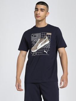 Puma - Graphics Mens Blue T-Shirt
