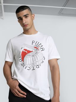 Puma - Graphics Execution Mens White T-Shirt