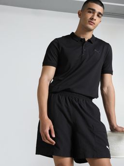 Puma - Wardobe Ess Jqrd Collar Mens Black Polo T-Shirt