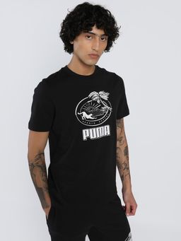 Puma - Palm Resort Graphic Mens Black T-Shirt
