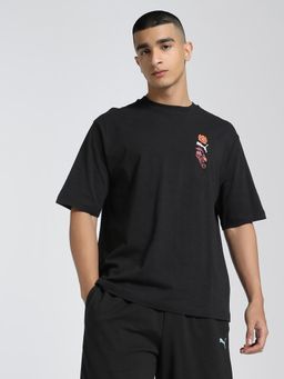 Puma - Floral Sport Boxy Mens Black T-Shirt