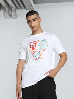 Puma - Graphics Year Of Sports Mens White T-Shirt
