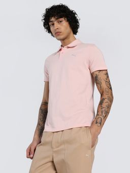 Puma - Logo Slim Fit Mens Pink Polo T-Shirt