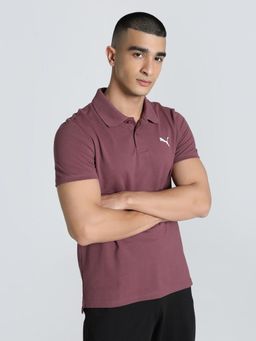 Puma - Logo Slim Fit Mens Purple Polo T-Shirt