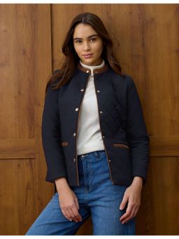 U.S. POLO ASSN. - Navy Blue Solid Regular Fit Jacket