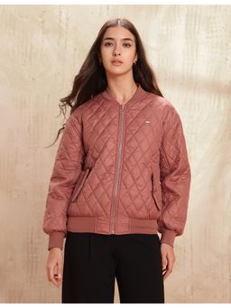 U.S. POLO ASSN. - Peach Solid Puffer Jacket