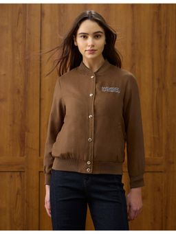 U.S. POLO ASSN. - Brown Solid Regular Fit Jacket
