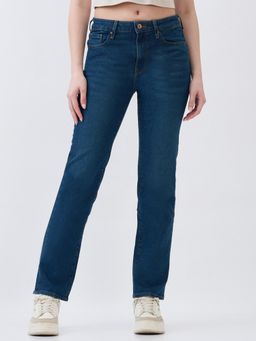 Spykar - Vintage Blue Slim Fit Mid Rise Jeans for Women