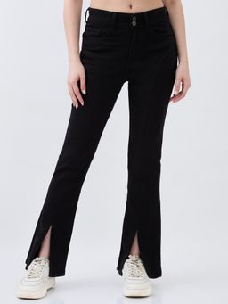 Spykar - Black Boot Cut Fit High Rise Jeans for Women
