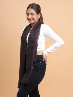 Moda Chales - Women Multi-Color Colorblock Soft Viscose Cotton Long Scarf