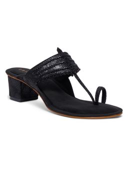 ERIDANI - Mira Kolhapuri Heels Black
