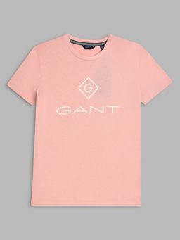 GANT - Kids Boys Pink Graphic T-shirt