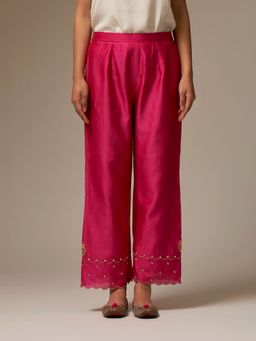 Anantaa by Roohi Trehan - Pink Hand Embroidered Palazzo
