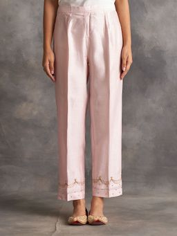 Anantaa by Roohi Trehan - Pastel Pink Hand Embroidered Palazzo