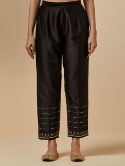 Anantaa by Roohi Trehan - Black Hand Embroidered Palazzo