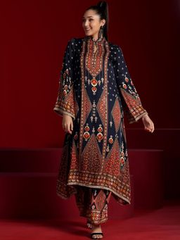 Libas Art - Printed Straight Kurta With Palazzo