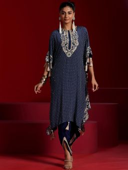 Libas Art - Embroidered Straight Kurta With Pant