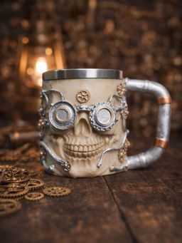 Smokey Cocktail - Creative Skull Face Beer Mug (D)