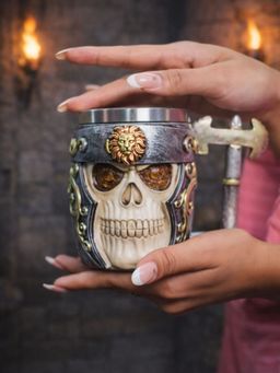 Smokey Cocktail - Creative Skull Face Beer Mug (B)