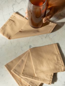 Maspar - 100% Cotton Soft & Absorbent Cocktail Napkins (Pack Of 8)