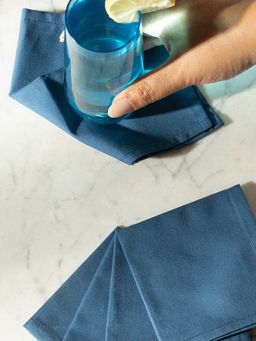 Maspar - 100% Cotton Soft & Absorbent Cocktail Napkins (Pack Of 8)