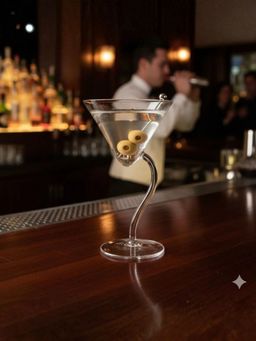Smokey Cocktail - Handcrafted Martini Glass (Pack Of 2)
