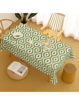 THROW PILLOW - Azure Ikat Printed Elegant Table Cover