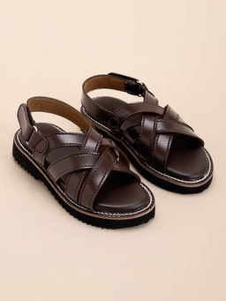 Hopscotch - Cross Strap Velcro Sandals