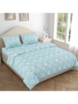 Haus & Kinder - Heritage Hues 186 Tc Cotton 100% Printed Flat Double Bedsheet