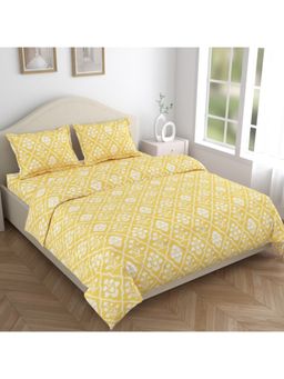 Haus & Kinder - Marigold Majesty 186 Tc Cotton 100% Printed Flat Double Bedsheet