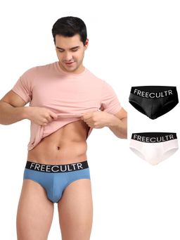 FREECULTR - Men's Multi-Color Organic Cotton Briefs (Pack of 3)