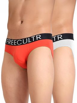 FREECULTR - Men's Multi-Color Organic Cotton Briefs (Pack of 2)