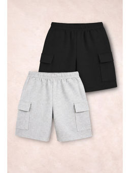 Trampoline - Boys Multi-Color Cargo Shorts (Pack Of 2)