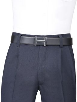 Tommy Hilfiger - Men Barbados Reversible Belt - Black & Navy Blue