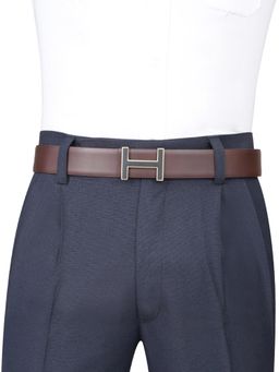 Tommy Hilfiger - Men Barbados Reversible Belt - Brown & Tan