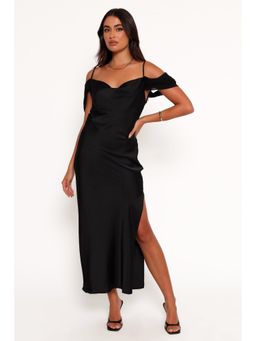 Petal & Pup - Reyna Black Off Shoulder Midi Dress