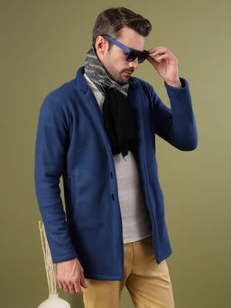 RIGO - Men Ink Blue Polar Fleece Coat