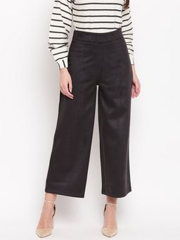 Marie Claire - Women Black Colour Solid Culottes