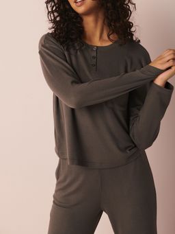 La Vie En Rose - Recycled Fibers Long Sleeve Shirt with Buttons